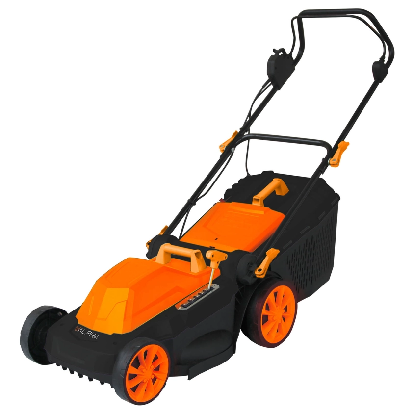 Masina de tuns gazon, ALPHA LAWN, electrica 1800W, 3600RPM, latime 40cm, cos 45L