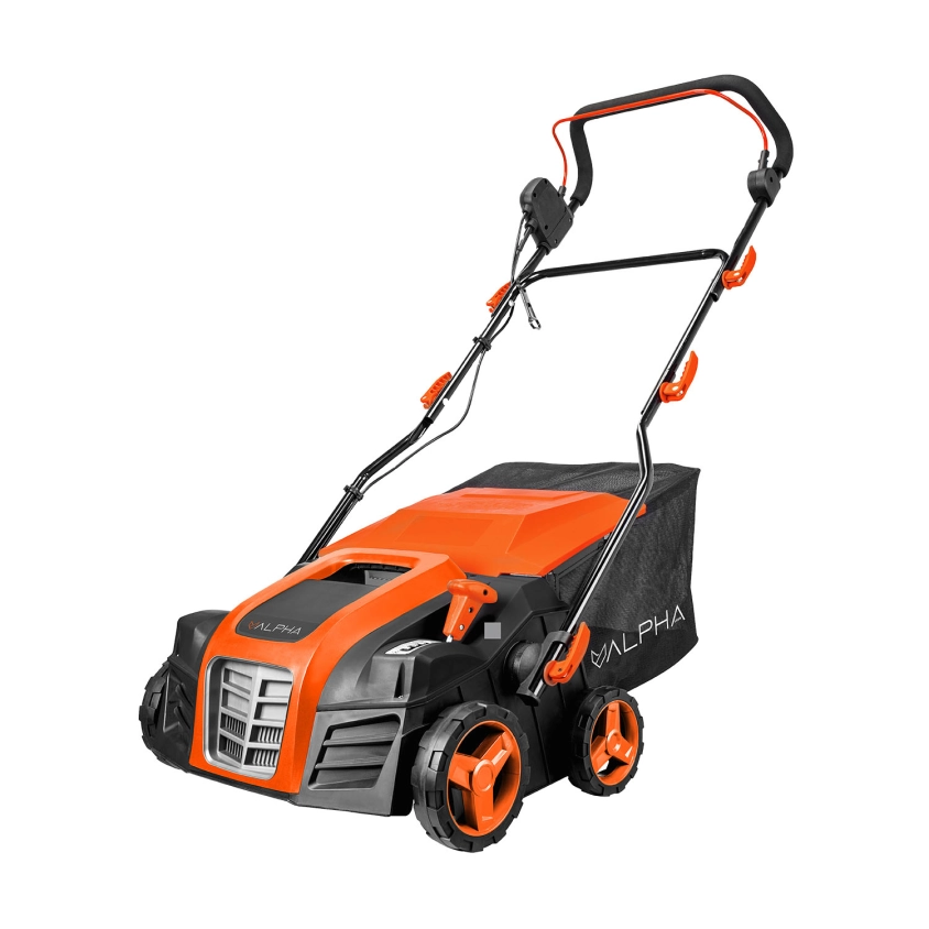 Scarificator si aerator pentru gazon, ALPHA LAWN, electric 2000W, latime 40cm, cos 55L