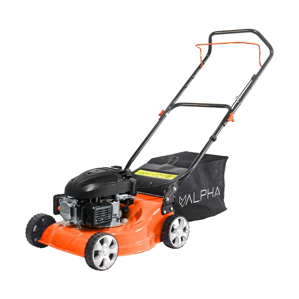 Masina de tuns gazon, ALPHA LAWN, pe benzina 2,2CP, capacitate 80cc, latime 41 cm, cos 40L